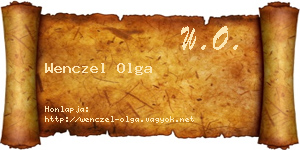 Wenczel Olga névjegykártya